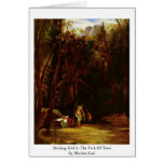 Bathing Girl In The Park Of Terni By Blechen Carl Cards
