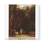 Bathing Girl In The Park Of Terni By Blechen Carl Magnets