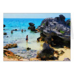 Bathing in the Ocean St. George Bermuda Greeting Card