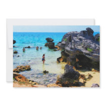 Bathing in the Ocean St. George Bermuda Personalized Announcements