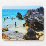Bathing in the Ocean St. George Bermuda Mouse Pads