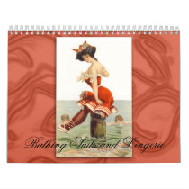 Bathing Suits and Lingerie Vintage Images Calendar by DigitalCollageShoppe Bathing Suits and Lingerie Vintage Images Calendar