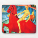 "Bathing the Red Horse" Mouse Pads