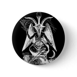 Bathomet (Black And White) button