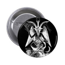 Bathomet (Black And White) Pins