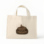 Bathroom Blessing: Don't Step in Poop Twice Canvas Bags