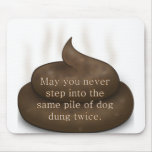 Bathroom Blessing: Don't Step in Poop Twice Mousepad