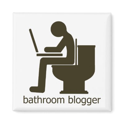 Bathroom Blogger Griege Magnet by JaZilla