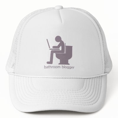 Bathroom Blogger Gurple Trucker Hats by JaZilla