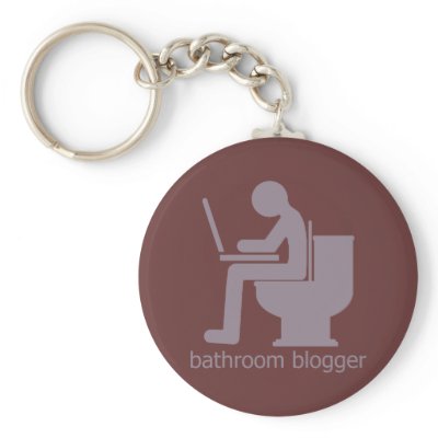 Bathroom Blogger Gurple Key Chains by JaZilla