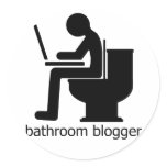 Bathroom Blogger Stickers