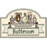 "Bathroom" - Decorative Door Sign photo sculptures