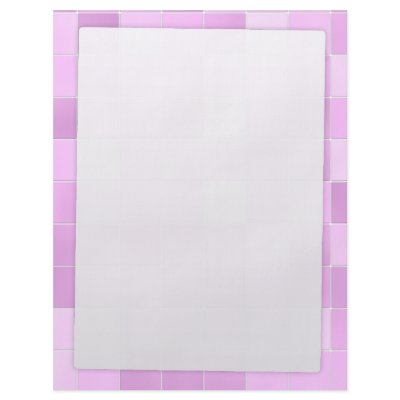 Bathroom Tiles Pink Flyers by bartonleclaydesign