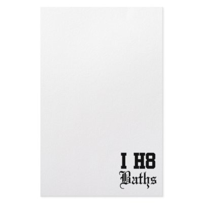 baths stationery paper by ih8designs