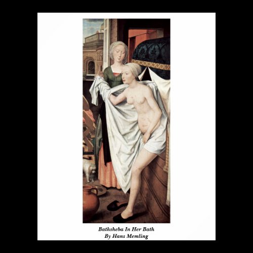 Bathsheba In Her Bath By Hans Memling Print