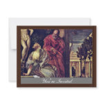 Bathsheba In Her Bath By Veronese Paolo Custom Invitations