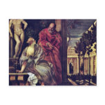 Bathsheba In Her Bath By Veronese Paolo Post Card