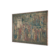 Bathsheba ordered to the Palace, Tapestry of David Canvas Prints