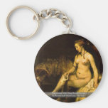 Bathsheba With King David'S Letter Keychain