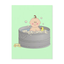 Bathtime Baby Postcards