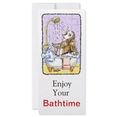 Bathtime Full Color Rack Card by owlivia
