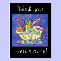 "Bathtub Fairy" Postcard postcards