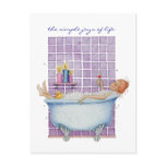 Bathtub Joy Postcard