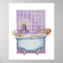 Bathtub Joy Poster