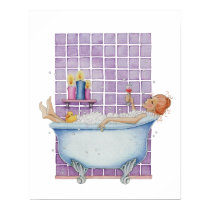 Bathtub Joy Poster posters