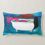 Bathtub Mermaid throw pillow pillows