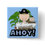 Bathtub Pirates - Blond Boy Tshirts and Gifts Pin
