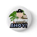 Bathtub Pirates - Blond Boy Tshirts and Gifts Pinback Buttons