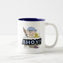 Bathtub Pirates - Brunette Boy Tshirts and Gifts Mugs