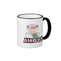 Bathtub Pirates - Brunette Girl Tshirts and Gifts Coffee Mug