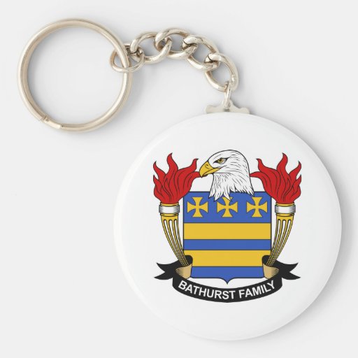 Bathurst Family Crest Keychain