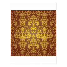 Batik Bali style design Post Card
