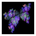 Batik Butterflies Poster