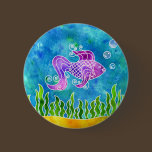 Batik Fishy Button buttons