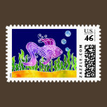 Batik Fishy Postage Stamp stamps
