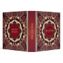 Batik Hearts Gold Burgundy Album Binder