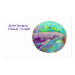 Batik Humpback Whale Art Massage Business Cards