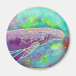Batik Humpback Whale Art Refrigerator Magnets