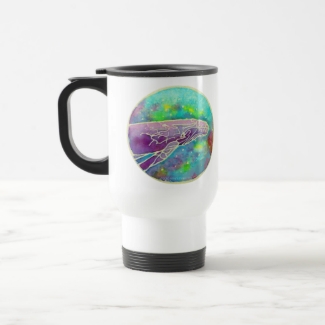 Batik Humpback Whale Art Stainless Steel Travel