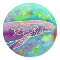 Batik Humpback Whale Art Stickers