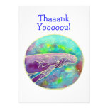 Batik Humpback Whale Art Thank You Cards Template Invitations