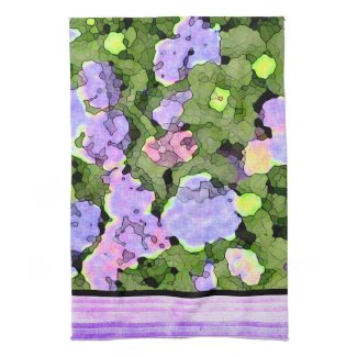 Batik Hydrangeas (Cotton Twill Tea Towel)