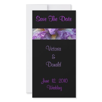 Batik Iris Save The Date Photo Cards by cjcanet