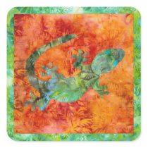 Batik Lizard Stickers