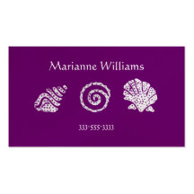 Batik Sea Shells Mommy or Calling Card Business Card Template