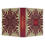 Batik Star Satin Gold Burgundy Album Binder